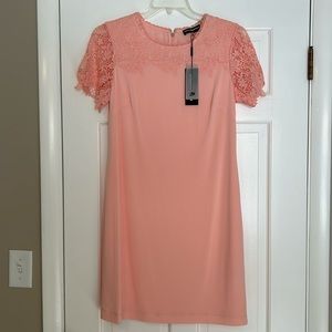 NWT Karl Lagerfeld Ongoing dress in peach